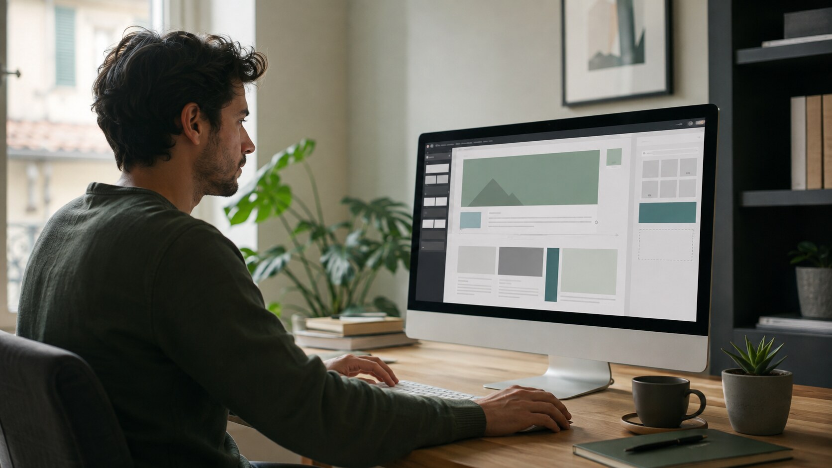 Passare a Elementor con una struttura ordinata Professionista organizza componenti e layout in un builder per siti WordPress